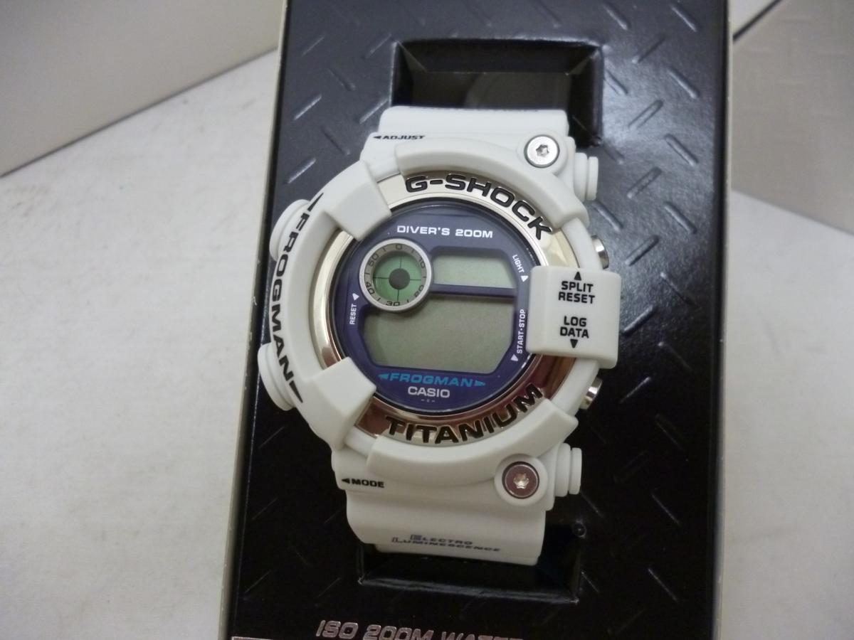 CASIO G-SHOCK FROGMAN DW-8200LG-8JR Men in White Gray買取しました 