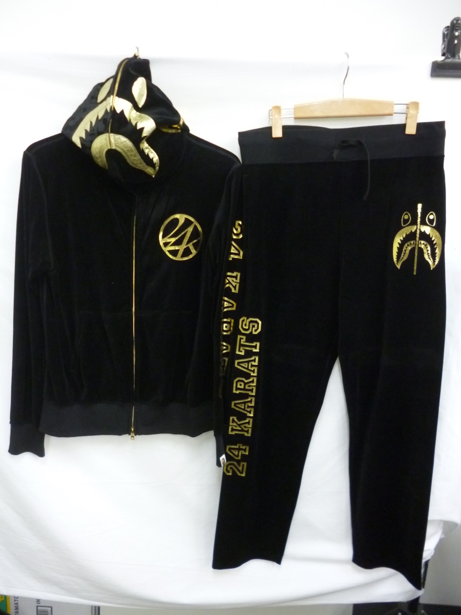 A BATHING APE 24karats セットアップ