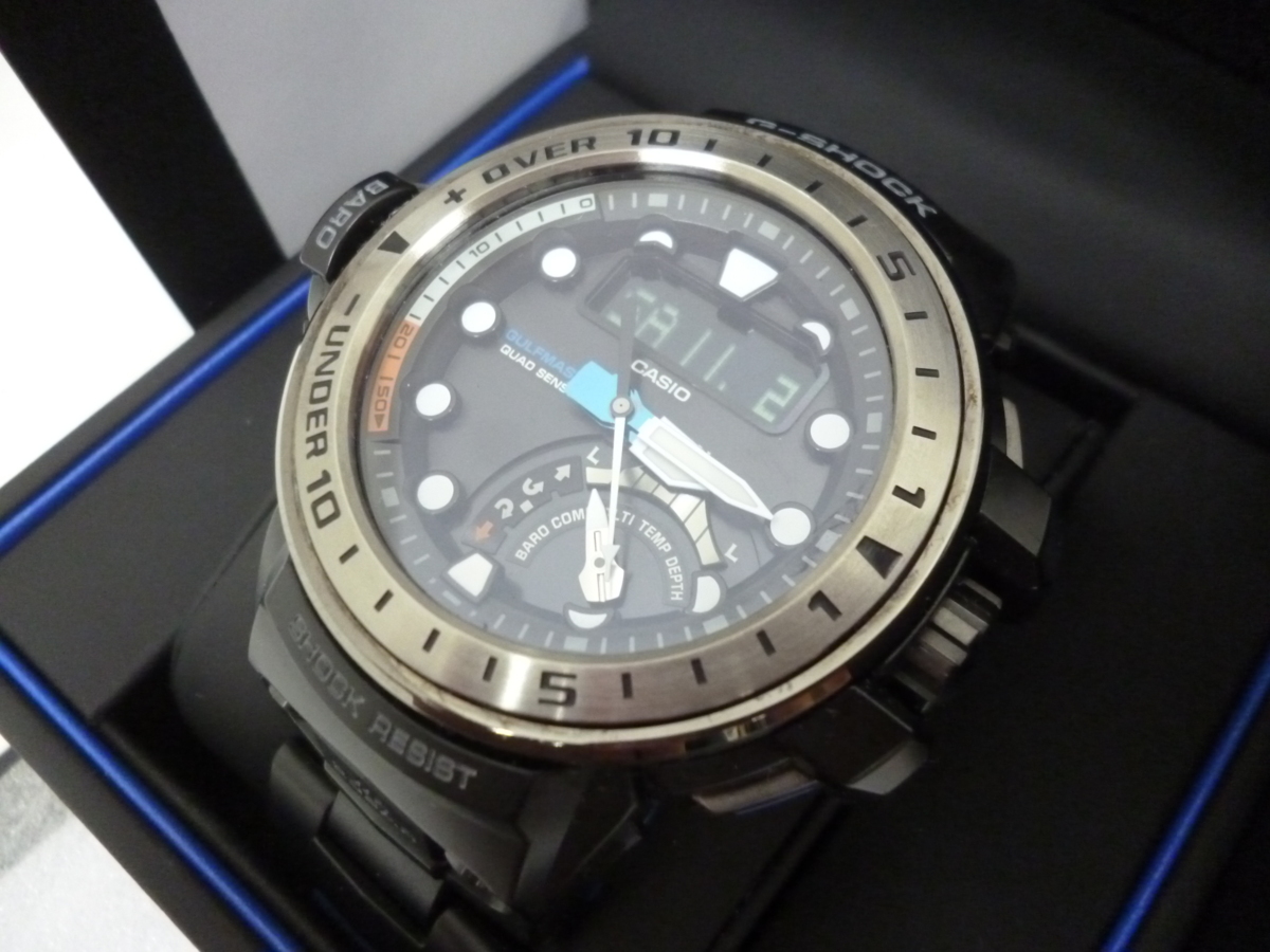 CASIO G-SHOCK ガルフマスター GWN- Q1000MCA 中古美品 時計 腕時計