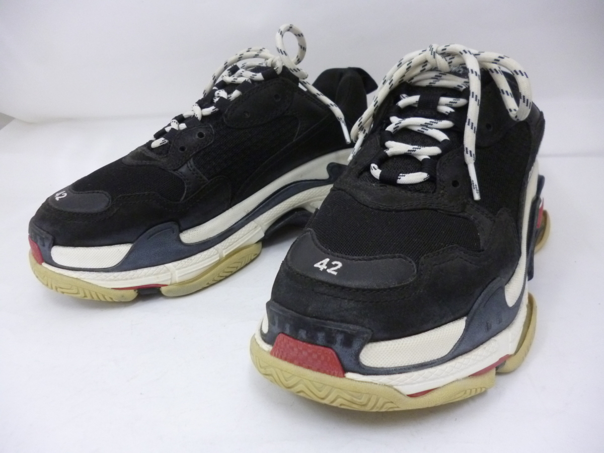 バレンシアガ BALENCIAGA Triple S トリプルエス スニーカー ノワール ルージュ 533882 スニーカー買取りしました