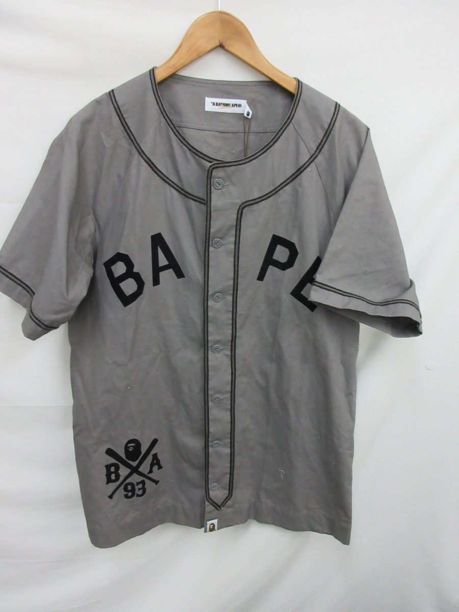 東京都内の店舗 A BATHING APE ベースボールシャツ - ジャケット/アウター