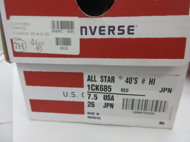 コンバース CONVERSE ALL STAR 40S STRIPEDSOLE HI 1CK685　スニーカー