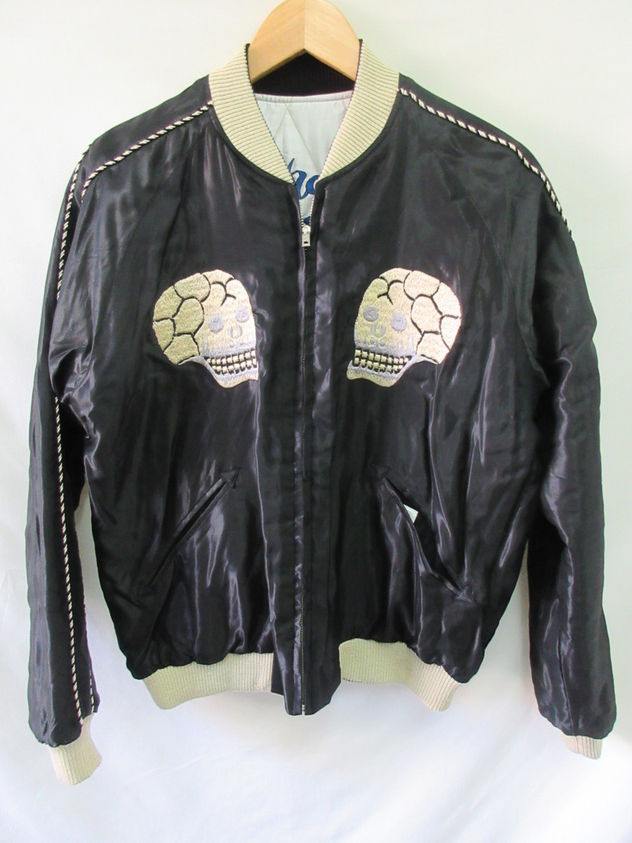 テーラー東洋 リバーシブル スカジャン ドクロ 龍 ドラゴン 希少  