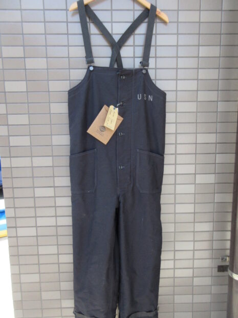 バズリクソンズ BUZZ RICKSON'S type DECK PANTS NAVY DEPARTMENT オーバーオール