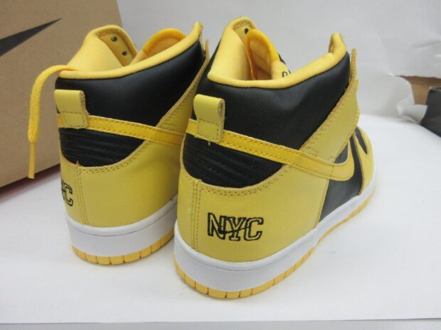 NIKE ナイキ DUNK HIGH LE アイオワ大学カラー NYCモデル 90s 99年製 630335-072 ダンク ハイ vintage ヴィンテージ ブラック ブライトゴールデンロッド サイズ：US8.5 26.5cm スニーカー【メンズ】【R045】