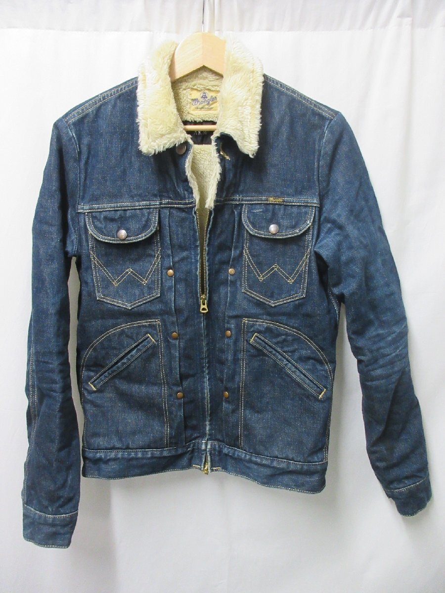 AKM × Wrangler デニムボアジャケット ダブルジップ コットン L ラングラー wrangler AKM ボアデニムジャケット買取しました