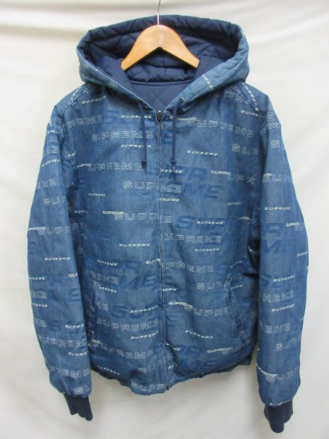 シュプリーム Supreme 19aw Reversible Dimensions Logo Denim Work jacket リバーシブルジャケット 