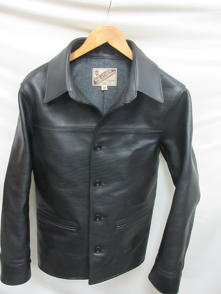 LEATHER BOMU カーコート 馬革 レザージャケット コードバン XL LEATHER BOMU カーコート 馬革 レザージャケット コードバン XL