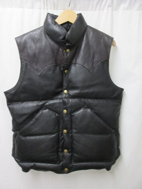 レインボーカントリー Rainbow Country レザーダウンベスト