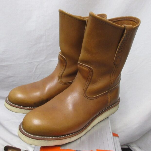 レッドウィング redwing 刺繍縦羽タグ 866 ペコスブーツ買取しました。のイメージ