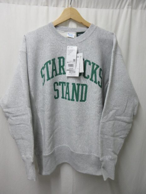 スターバックス　STARBUCKS STAND by BEAMS Champion リバースウィーブ スウェット