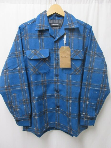 SUBCULTURE サブカルチャー WOOL CHECK SHIRT ウールチェックシャツ SCSH-A2303