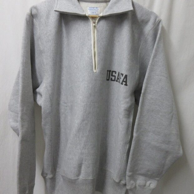 WAREHOUSE ウエアハウス　ハーフジップ プリント スウェット USAFA リバーススタイル買取しましたのイメージ