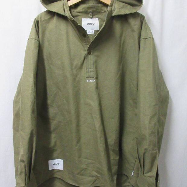 WTAPS ダブルタップス 21AW FALCONER LS COTTON. SERGE フード付き 長袖 プルオーバーシャツ 212GWDT-SHM01買取しました。のイメージ