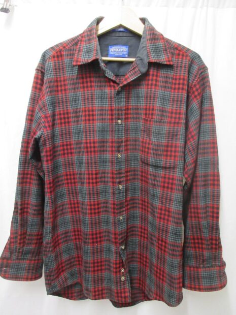 90s PENDLETO　ペンドルトン　長袖ウールチェックシャツ