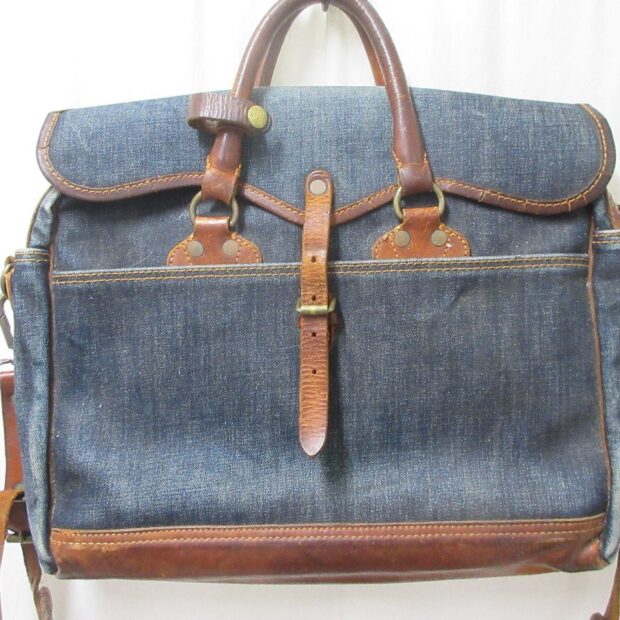 RRL ダブルアールエル EMERSON 2WAY デニム×レザー ショルダーバッグ エマーソン買取しました。のイメージ