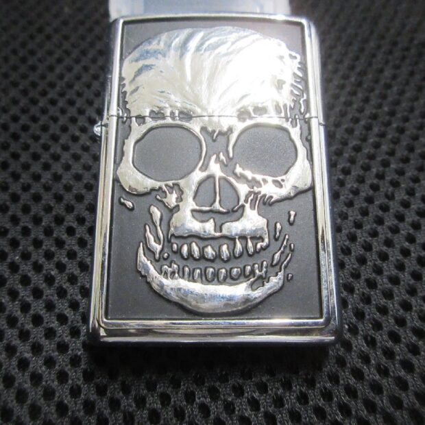 ZIPPO ジッポー スカル メタルプレート買取しました。のイメージ