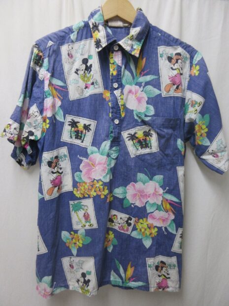 80'S-90'S USA製 ゴーベアフット X ディズニー アロハシャツ