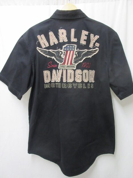 Harley Davidson ハーレーダビッドソン ワッペン 半袖 シャツ