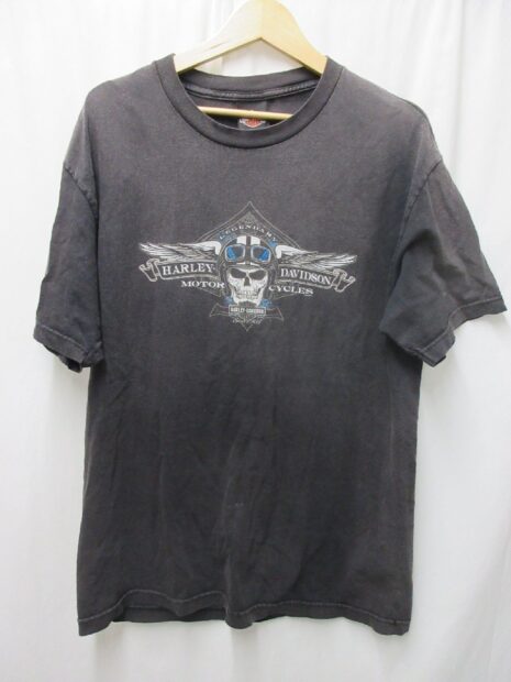 Harley-Davidson ハーレーダビッドソン 両面プリント サンフェード Tシャツ